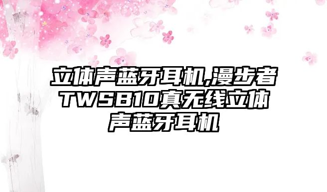 立體聲藍(lán)牙耳機,漫步者TWSB10真無線立體聲藍(lán)牙耳機